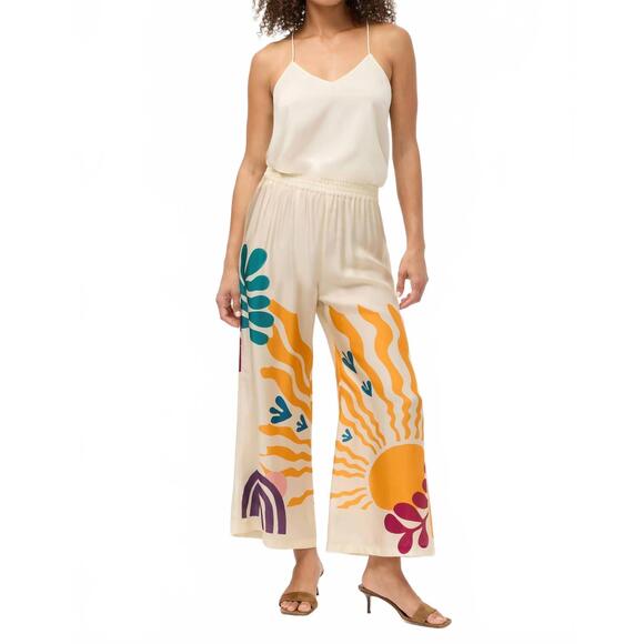 NEW JOHNNY WAS yasmin cropped easy pant in solstice canyon